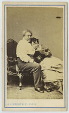 CDV 1867 Liébert. Alexandre Dumas et Adah Isaacs Menken. comprar usado  Enviando para Brazil