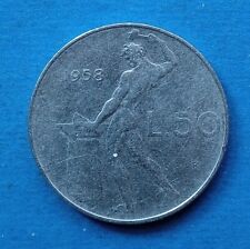 50 lire 1958 usato  Erve
