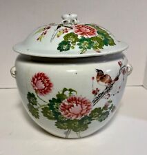 Vaso com tampa de porcelana rosa antigo chinês Kamcheng Famille final da dinastia Qing comprar usado  Enviando para Brazil