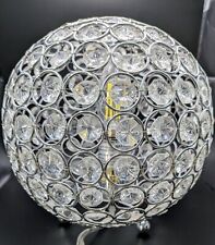 Usado, Abajur de mesa Elegant Designs LT1026-CHR bola de cristal, lâmpada cromada incluída  comprar usado  Enviando para Brazil