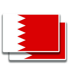 Calcomanía de bandera de Bahrein 2 pegatinas Bogo para camión parachoques de coche 4x4 2 para 1 segunda mano  Embacar hacia Mexico