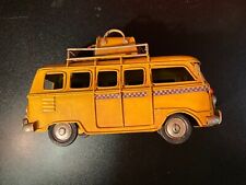 Vintage Checker Yellow Taxi Van 1:34 Scale Metal Model With Rolling Wheels for sale  Shipping to South Africa