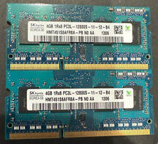 Memoria para portátil SK Hynix 8 GB (2x4 GB) 1Rx8 PC3L-12800 DDR3-1600 MHz HMT451S6AFR8A-PB segunda mano  Embacar hacia Argentina