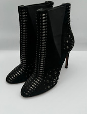 alaia paris Women’s  Studded Black Suede Ankle Boots High Heel Size EU 39 for sale  Shipping to South Africa