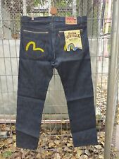 Jeans Evisu Genes Selvedge Redline bordado logotipo no bolso NOS denim #7 comprar usado  Enviando para Brazil