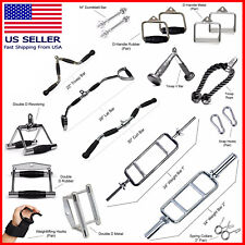 Home Gym Cable Attachment Handle Machine Strength Exercise Chrome PressDown New for sale  Shipping to South Africa