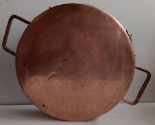 Vintage Copper Pan Trough Planter 30cm Round Two Handles Italian Decorative for sale  Shipping to South Africa