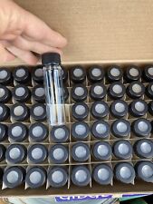 Lote de 72 nuevas botellas de vidrio medicinal de 4"" de alto 1"" de ancho negras atornillado con tapa nuevo en caja segunda mano  Embacar hacia Argentina