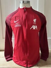 match worn Liverpool Walk Out Anthem Jacket Shirt Carabao Cup Final Unwashed. for sale  Shipping to South Africa