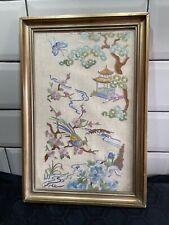 Chinese silk picture for sale  DERBY
