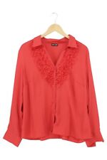 GERRY WEBER shirt blouse red size 40 women's long sleeve ruffles, used for sale  Shipping to South Africa