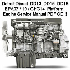 Detroit diésel EPA07/10/GHG14, DD13 DD15 DD16, CD manual de servicio de tienda reparación segunda mano  Embacar hacia Argentina