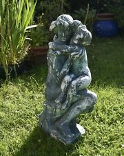 Mother Holding a Child Vintage Stone Statue - Garden Sculpture - Ornament - 60cm for sale  LONDON