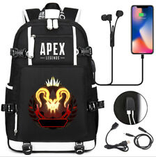 Usado, Apex legends depredadores titanfall lona mochila escolar carga USB bolsa portátil segunda mano  Embacar hacia Argentina
