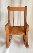 Cadeira de balanço vintage antiga de madeira grande boneca/urso feita à mão 13,5" - ÓTIMA comprar usado  Enviando para Brazil