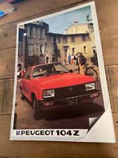 Peugeot 104z car for sale  AIRDRIE