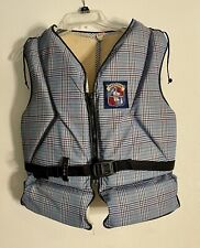Used, Stearns Blue Plaid Sans Souci SSV-25 Life Jacket Vest Adult Ladies XS Petite for sale  Shipping to South Africa