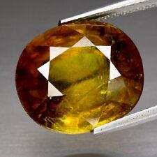 Used, Big! 13.10ct 15x13.6mm Cushion Natural Greenish Yellow Sphene, Diamond Luster for sale  Shipping to South Africa