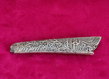 Bainha de espada de prata floral decorada pavão antiga 19c 49 gramas M803 comprar usado  Enviando para Brazil