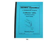 Thermal Dynamics CutMaster 80XL Plasma Cutter  Operating Manual *948 for sale  Shipping to South Africa