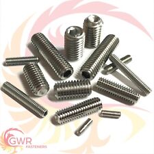 M6 M8 M10 GRUB SCREWS CUP POINT ALLEN KEY SOCKET SET SCREWS A2 STAINLESS STEEL for sale  Shipping to South Africa