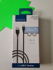 Cable de carga 6' Insignia USB-C a USB transferencia y carga trenzada segunda mano  Embacar hacia Argentina