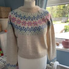 Fairisle cropped sweater for sale  THETFORD