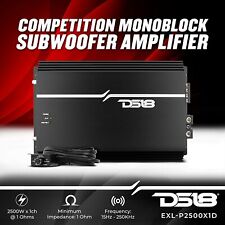 Amplificador monobloco coreano classe D subwoofer amplificador de carro DS18 EXL-P2500X1D 2500W RMS comprar usado  Enviando para Brazil