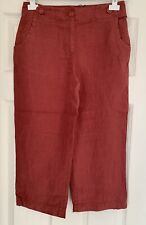 Usado, EX Calça Seasalt Brawn Point Red Kelp Crop Linho Tamanhos 8-22 RRP £58 comprar usado  Enviando para Brazil