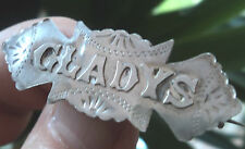 Vintage Silver Name Brooch - hallmarked 1911 Birmingham - GLADYS for sale  Shipping to South Africa