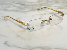 Bonano Giaguaro Rimless Gold Eyeglasses Sunglasses Frame Silver Cartier Hilton for sale  Shipping to South Africa