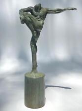 Contemporary Texas Art Seth Vandable Nude Male Joy Bronze Sculpture Figurine for sale  Shipping to South Africa