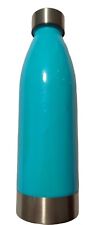 Mainstays 22oz Brand New Plastic Water Bottle w/ Stainless Steel Base LIGHT BLUE for sale  Shipping to South Africa