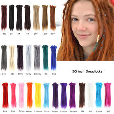20" Colorful Dreadlocks Synthetic Pre-looped SE Dreads Braiding Hair Extensions for sale  Shipping to South Africa