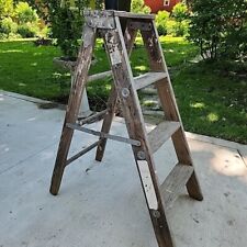 2 wooden folding step ladders for sale  Romeo