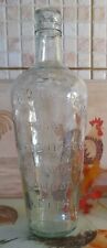 LARGE VICTORIAN AQUA WHISKEY BOTTLE BY C.WRIGHT AND SON LONDON AND LEITH segunda mano  Embacar hacia Argentina