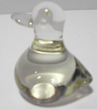 Clear glass duck for sale  Shipping to Ireland