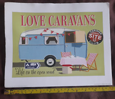 Love caravans 30x24cm for sale  WORCESTER