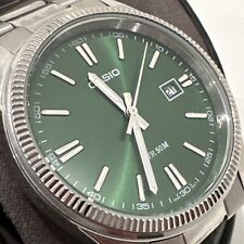 Reloj para hombre colección CASIO MTP-1302D-3AJF esfera verde oscuro Japón * VÁSTAGO ROTO* segunda mano  Embacar hacia Argentina