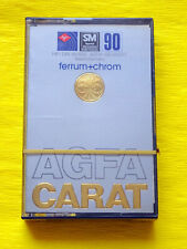 1x cinta de casete AGFA QUILATES + cromo 90 tipo III (FeCr) 1978 + embalaje original + sellado + segunda mano  Embacar hacia Argentina