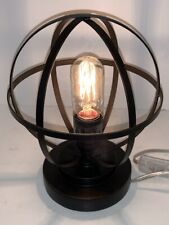 Luminária portátil Globe 10" abajur de mesa bronze metal lâmpada industrial Edison comprar usado  Enviando para Brazil