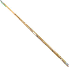Vara de pesca vintage de bambu com bobina, gancho, linha e chumbada, usado comprar usado  Enviando para Brazil
