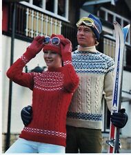 ~ Lister/Lee Target Knitting Pattern For Lovely Fair Isle Sweater ~ 34" ~ 42" ~, used for sale  Shipping to South Africa