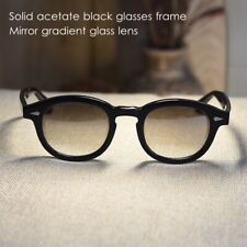 Óculos de sol vintage Johnny Depp óculos pretos espelho lente de vidro degradê UV400, usado comprar usado  Enviando para Brazil