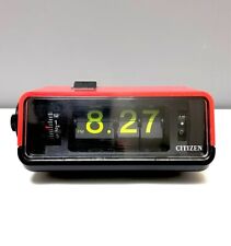 Reloj alarma abatible rojo DE COLECCIÓN CITIZEN 5RD025 50Hz 60Hz JAPÓN Era Espacial, usado segunda mano  Embacar hacia Argentina