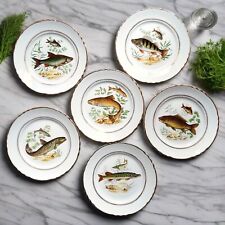 Vintage fish plates d'occasion  Sauzé-Vaussais