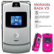 Teléfono móvil abatible original Motorola RAZR V3 MP4 desbloqueado GSM 850/900/1800/1900 segunda mano  Embacar hacia Argentina