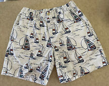 IZOD SALTWATER STRETCH PRINTED SAILING BOATS SHORTS BRIGHT WHITE MEN’S SMALL for sale  Shipping to South Africa