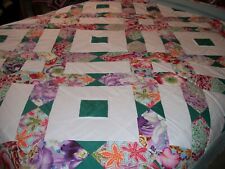 Handmade patchwork quilt for sale  PETERBOROUGH