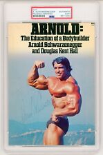 Arnold Schwarzenegger ~ Cubierta firmada de Educación de un culturista de 1970 ~ ADN PSA segunda mano  Embacar hacia Argentina